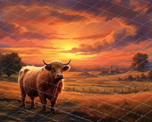 HIGHLAND SUNSET - VICKY HUEIT