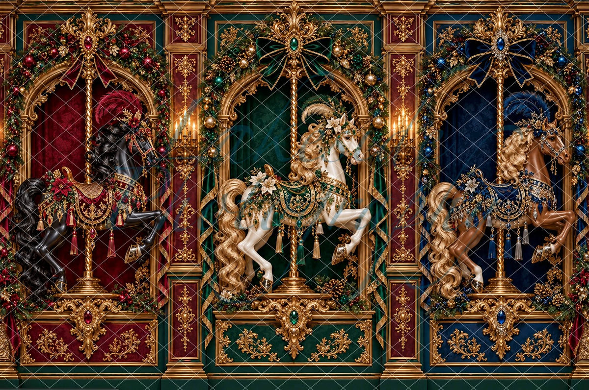 Elegant Christmas Wall Carousel - MT