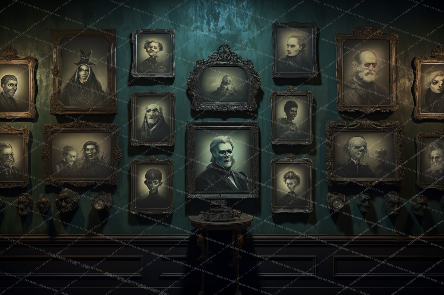 Wall of Haunted Portraits - AS