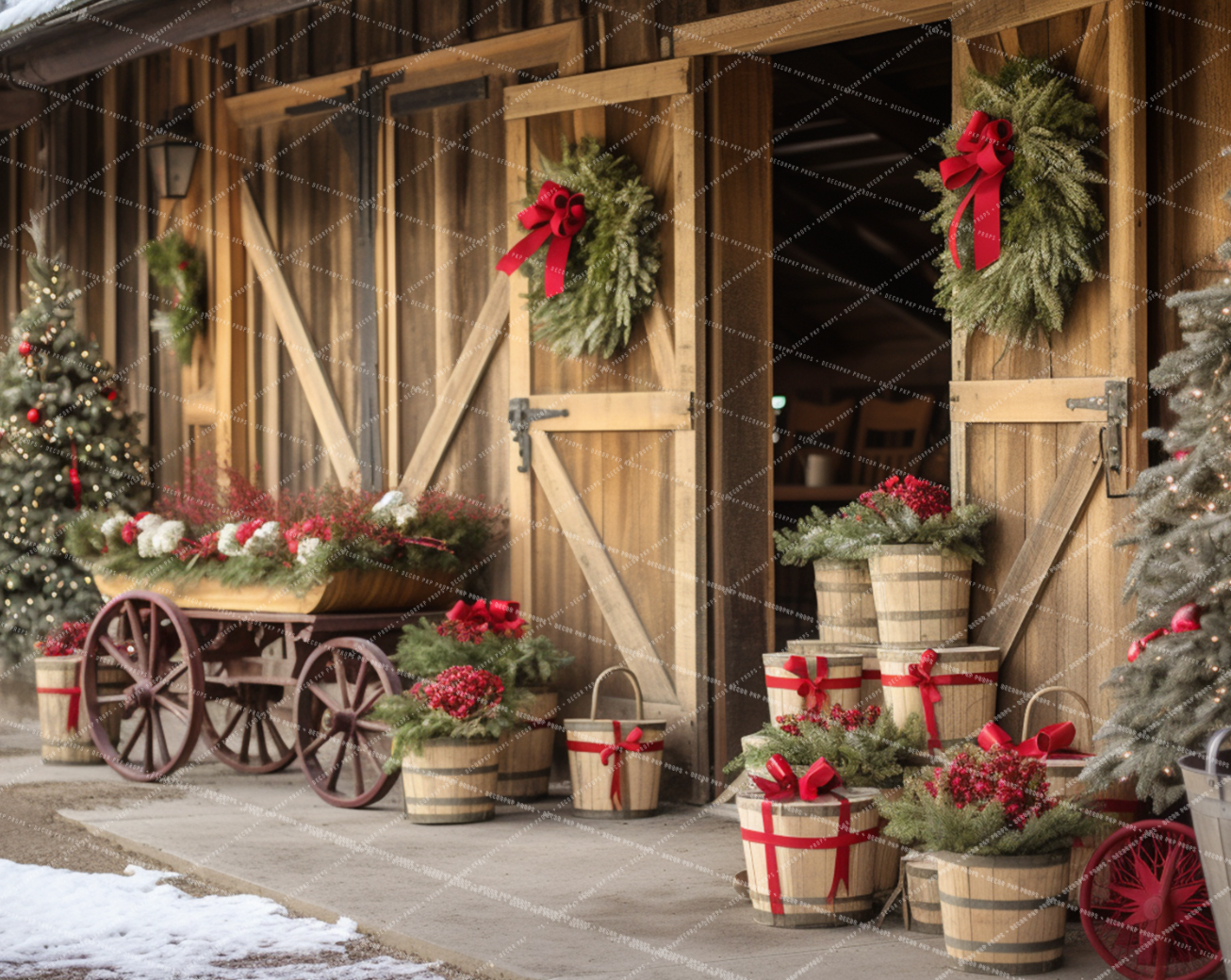 Country Christmas Stables - PKP