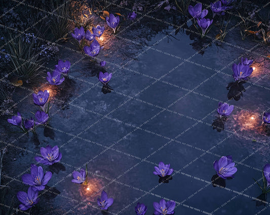 Eras Reflective Floral Floor - MT