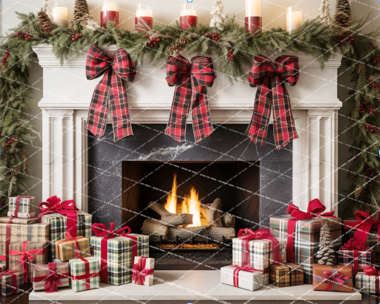 Plaid Farmhouse Mantel - PKP