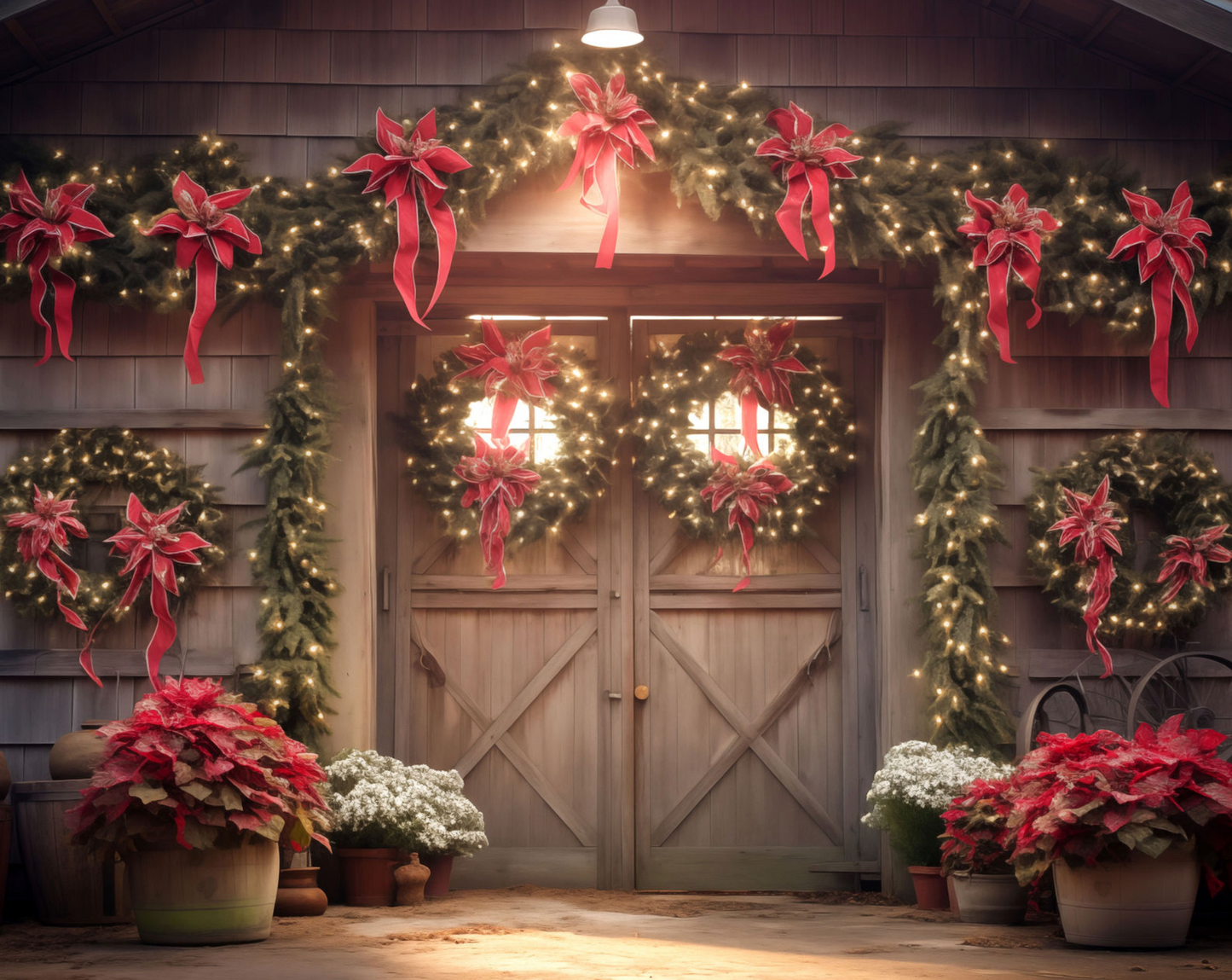 Pointsetta Barn - Nycole Evans | Guest Designer