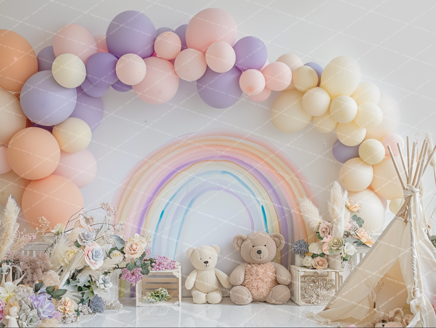 Pastel Boho Rainbow Birthday - VP