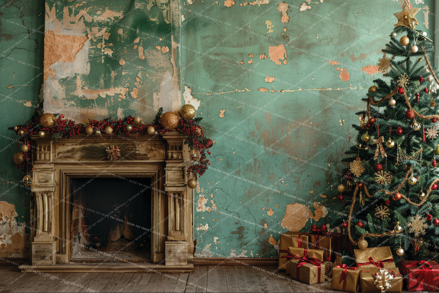 The Forgotten Christmas Fireplace with Chimney - VH