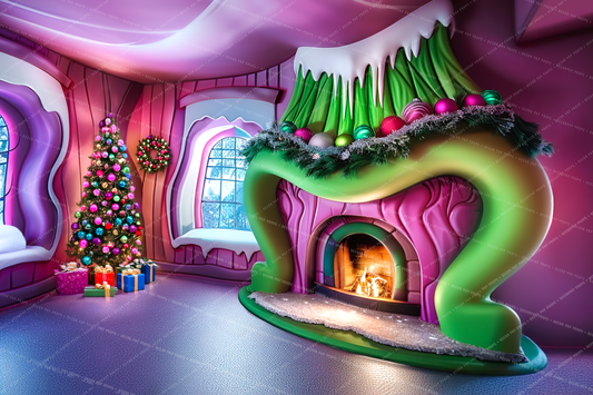 Stealing Christmas Living Room - VH