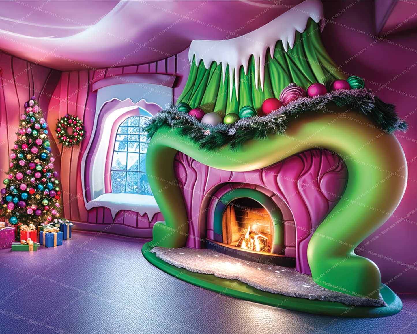 Stealing Christmas Living Room - VH