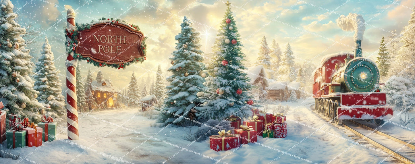 Painted North Pole Floor Drop - PKP