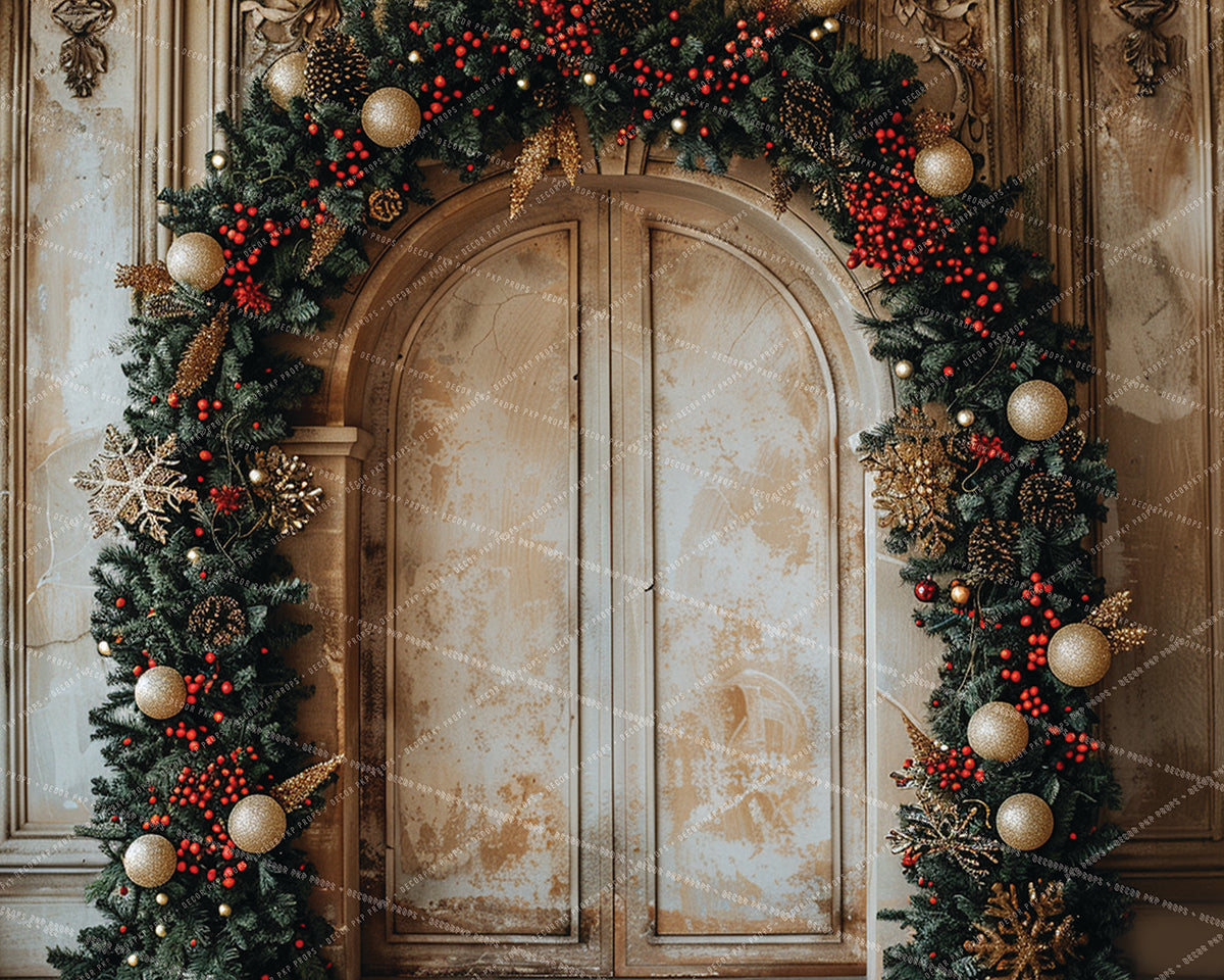 Evergreen and Holly Arch - VH