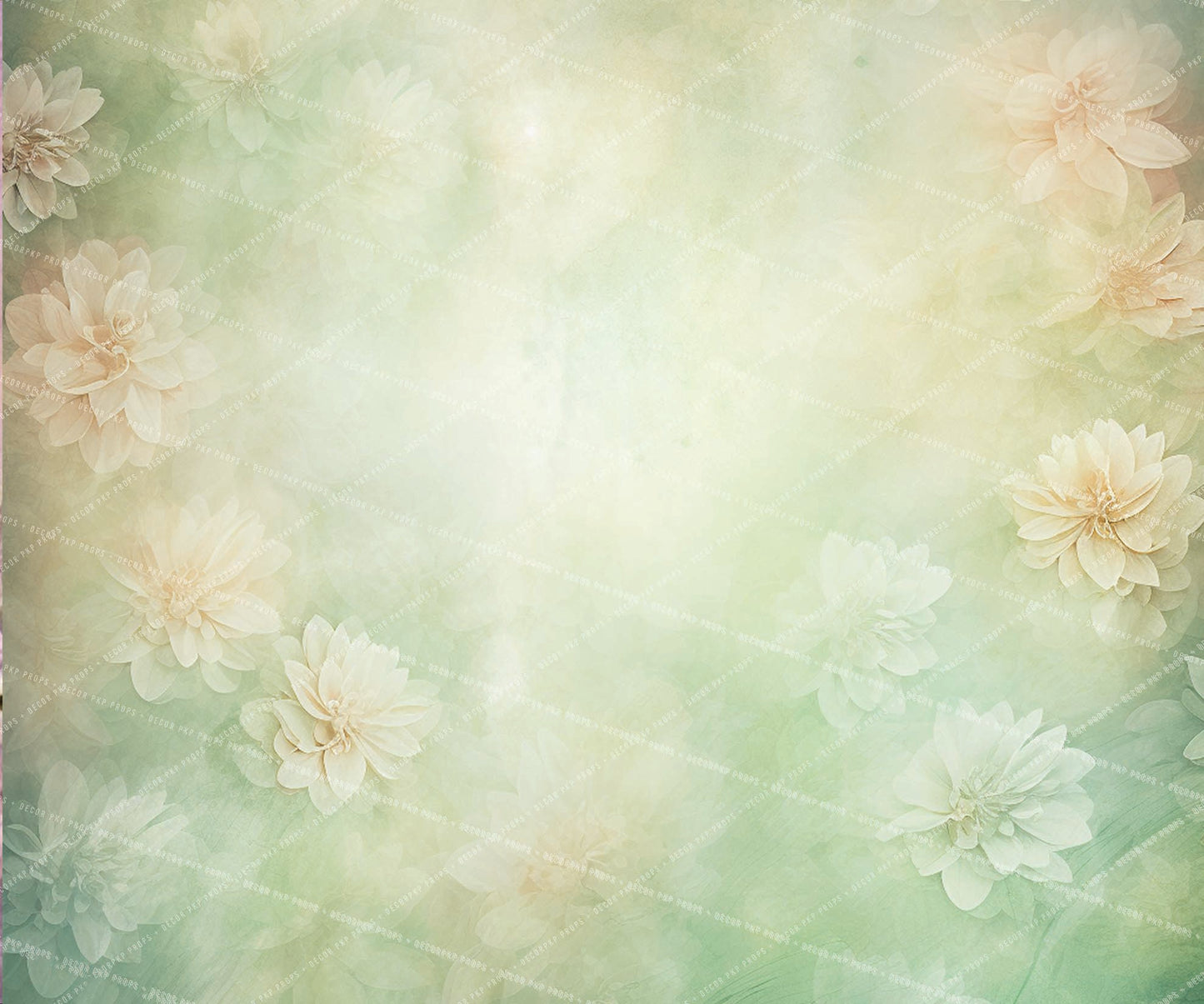 Green Floral Watercolor Dainty - VP