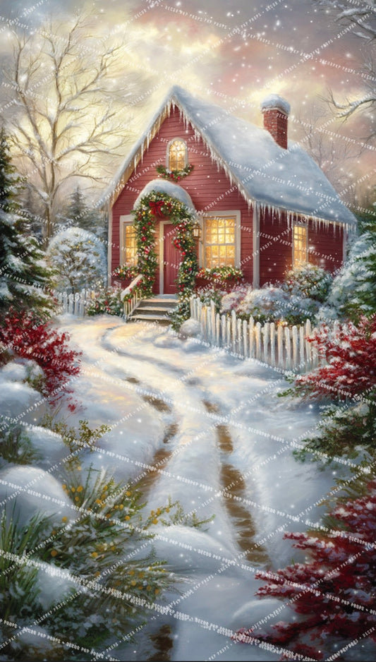 Painted Holiday House Sweep - PKP