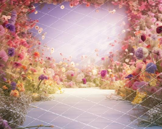 WATERCOLOR PASTEL FLOWERS - AS