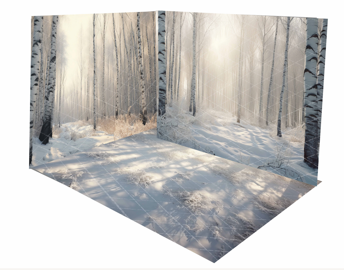 Birch Winter Forest Floor Drop - MT