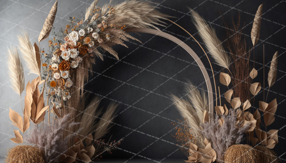 Elegant Fall Boho Arch