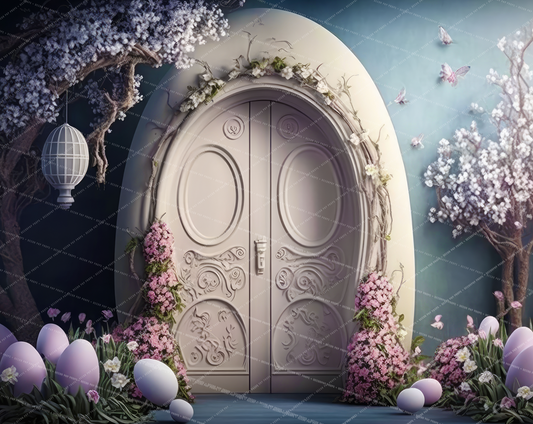 PURPLE EASTER DOOR
