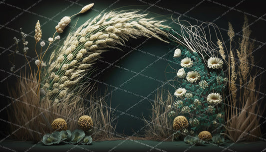 Moody Green Boho Arch