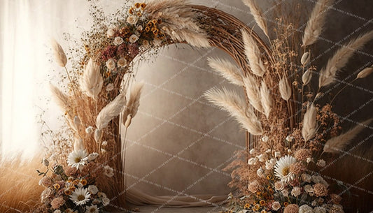 Wildflower and Wheat Arch