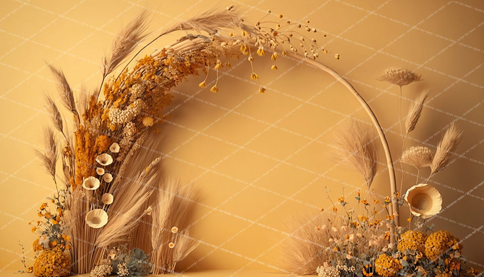 Yellow Vibes Boho Arch