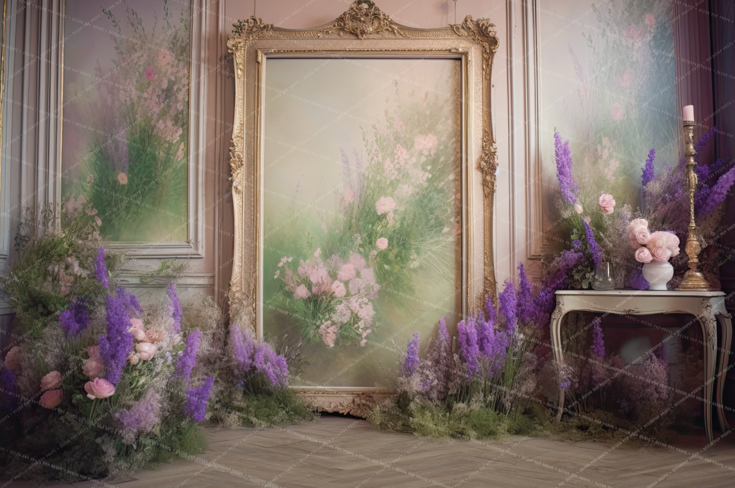 PAINTED FLORAL WALL