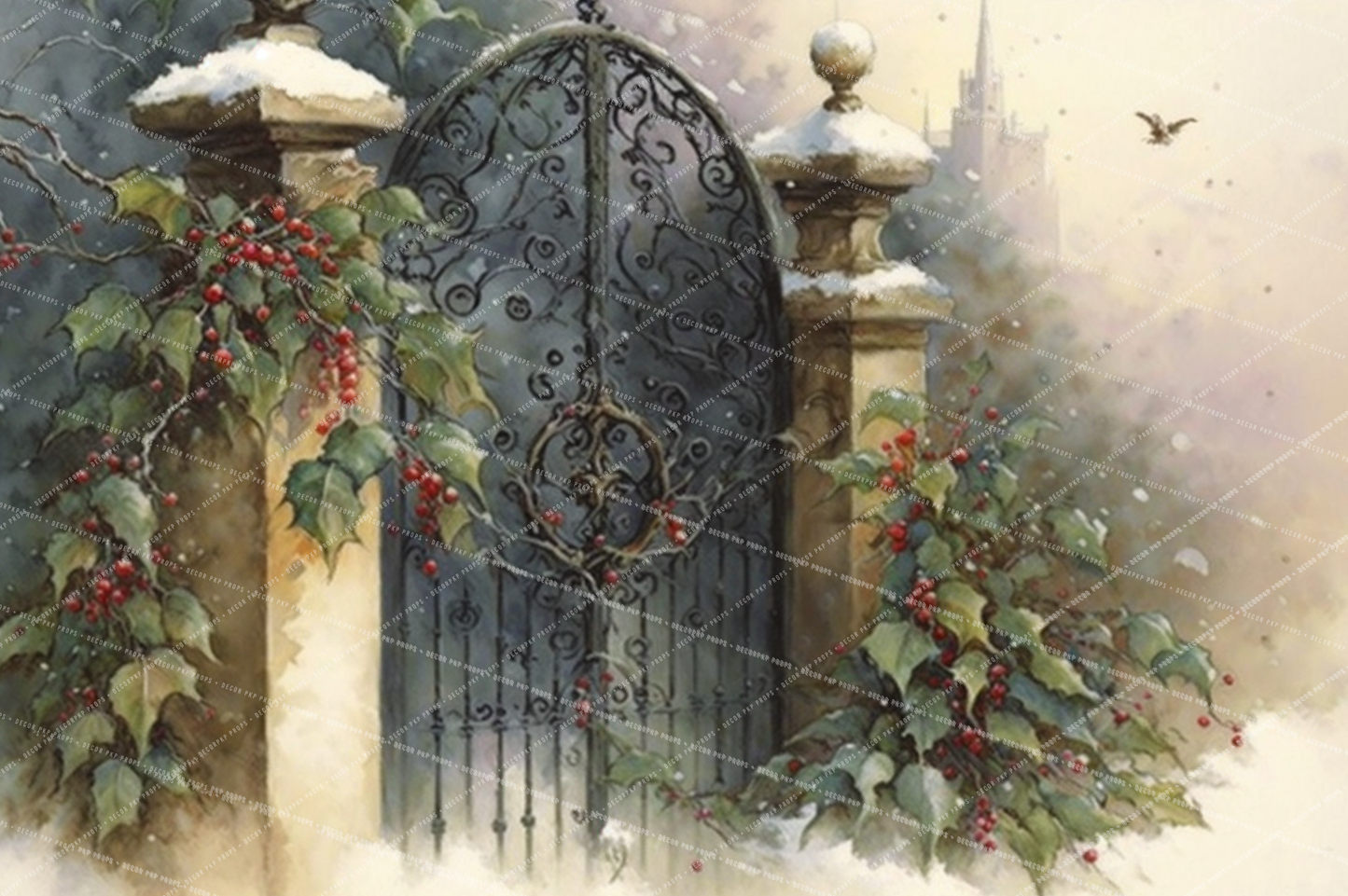 WATERCOLOR HOLLY GATE  - PKP