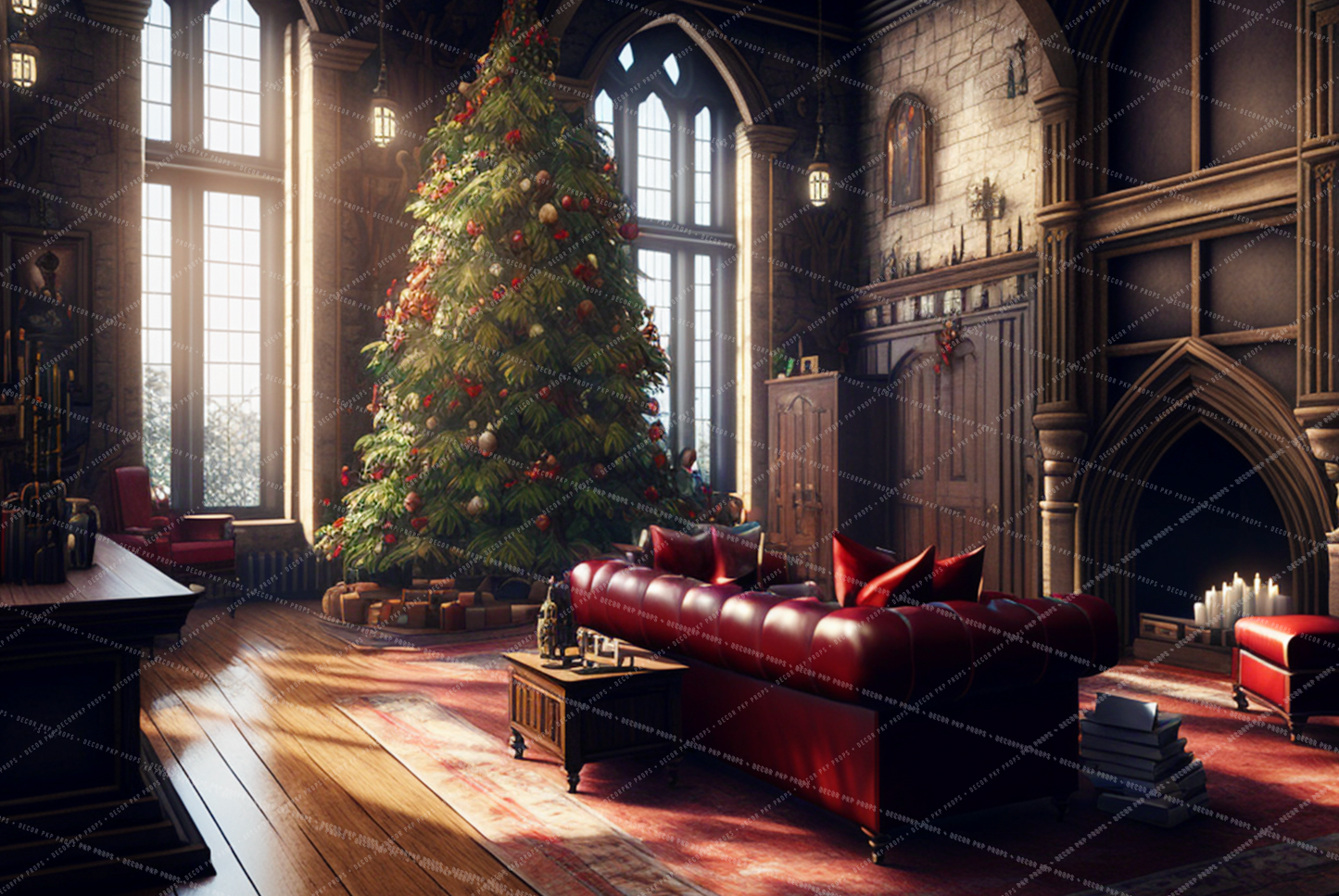 RED CHRISTMAS COMMON ROOM  - PKP