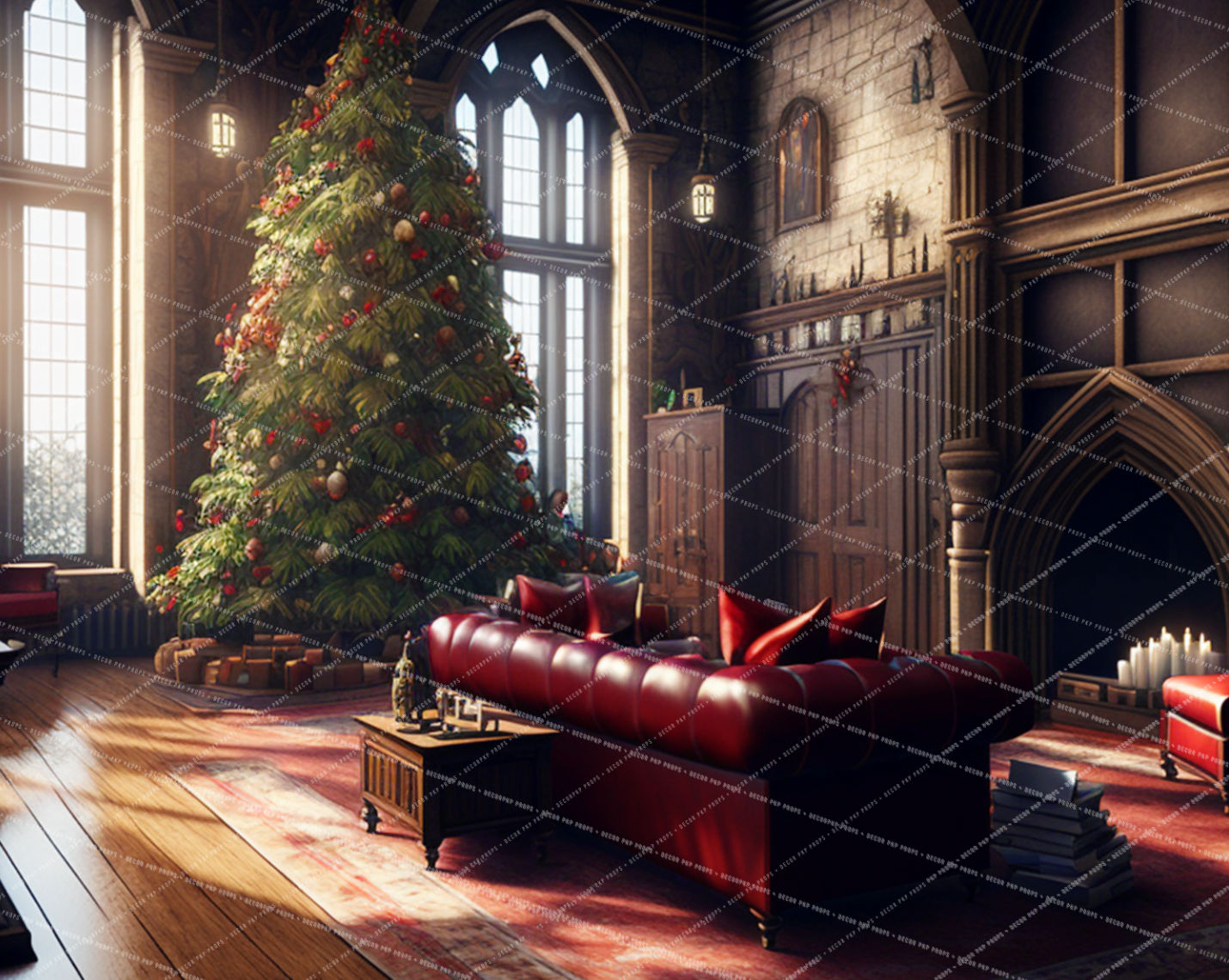 RED CHRISTMAS COMMON ROOM  - PKP