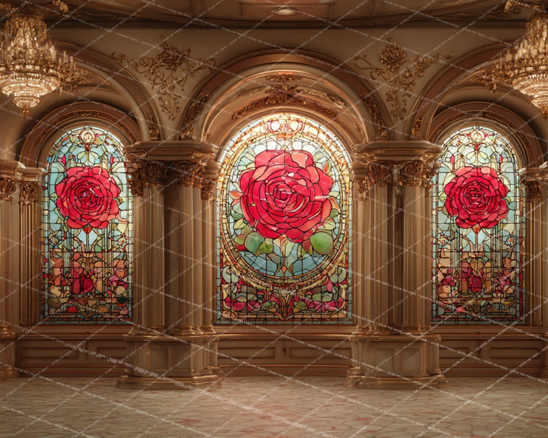 Pkp Roses Rose Ballroom - Live Action Fairytale Collection - PKP – PKP PROPS & DECOR