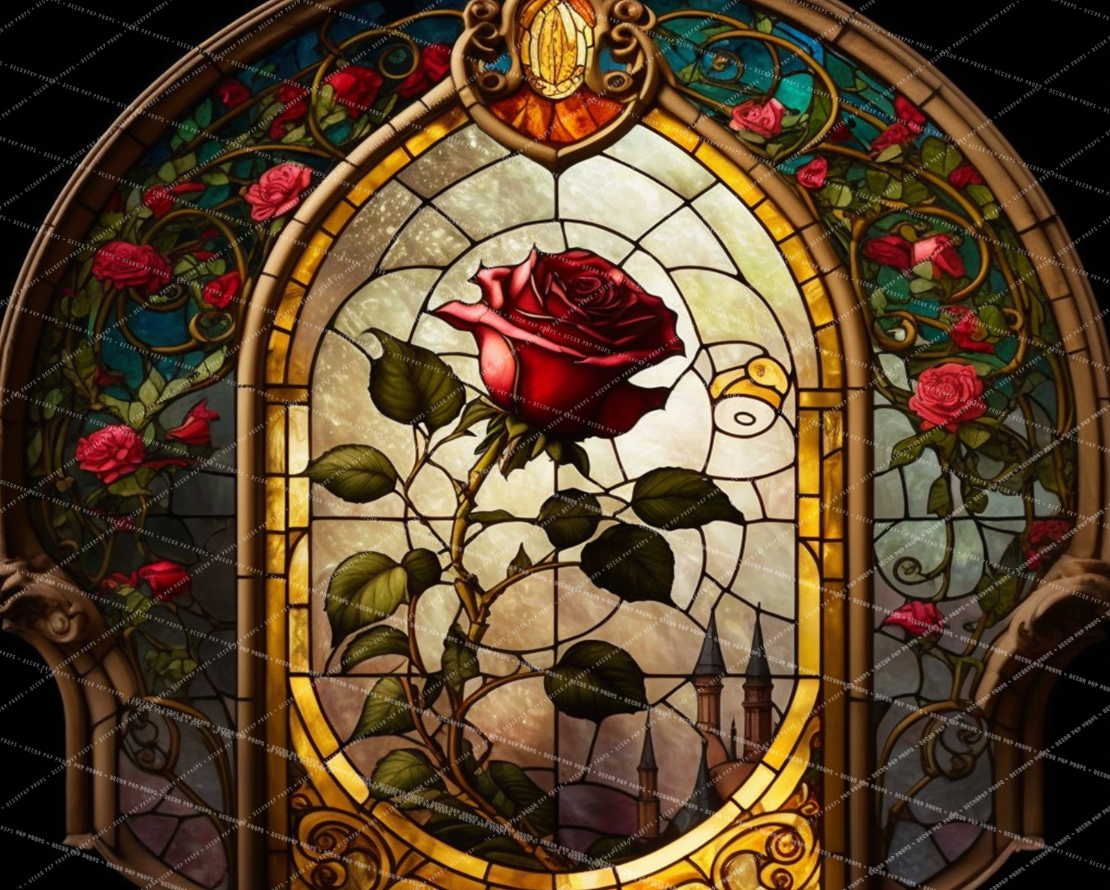 ROSE STAINED GLASS - PKP