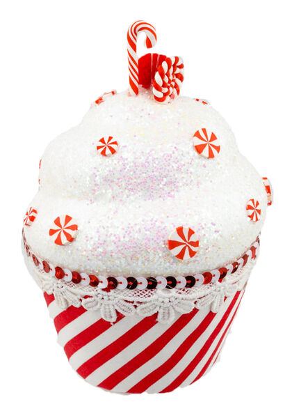 6.5in Stripe Cupcake