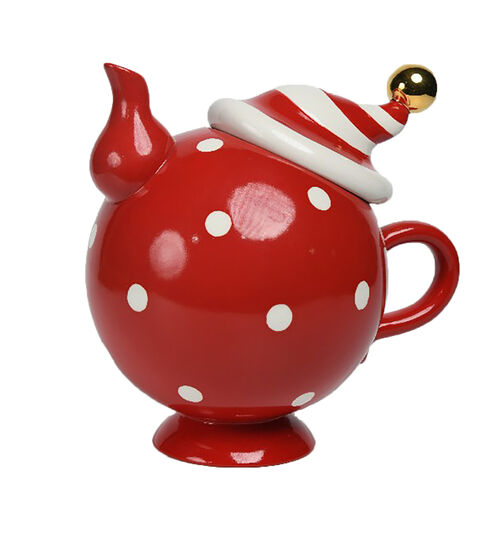 Red/White Teapot