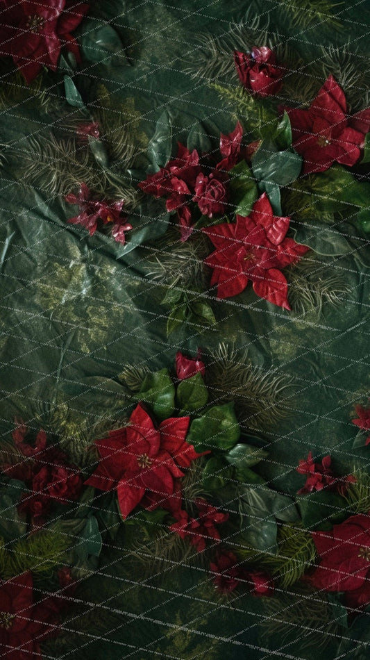 Poinsettia Blooms Sweep - MT