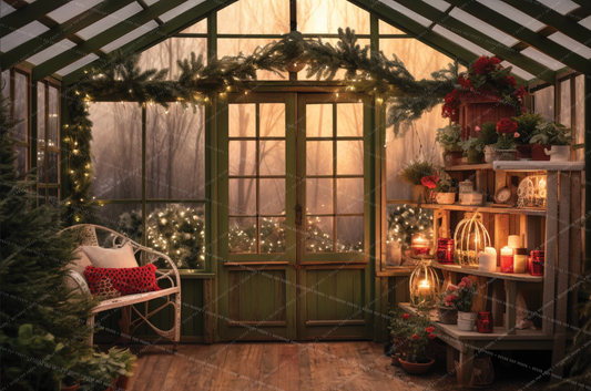 Country Christmas Greenhouse - VH