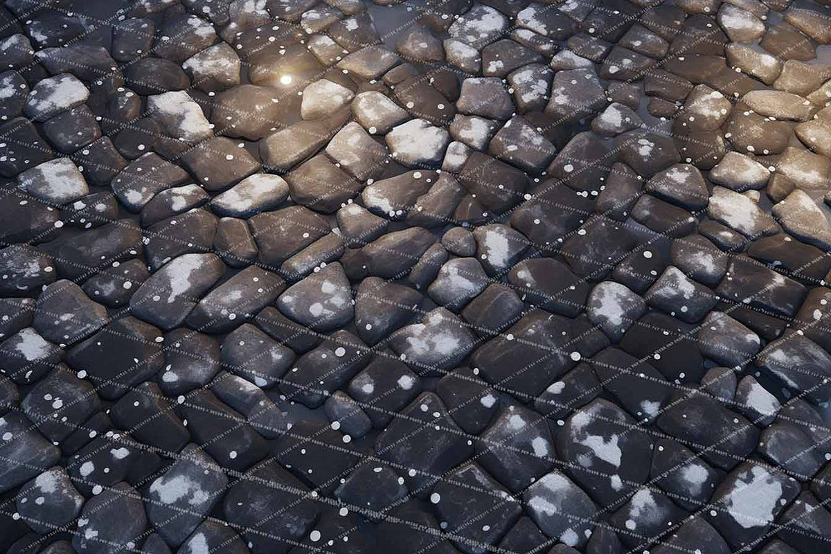 Street Stones in Winter Floor - MT