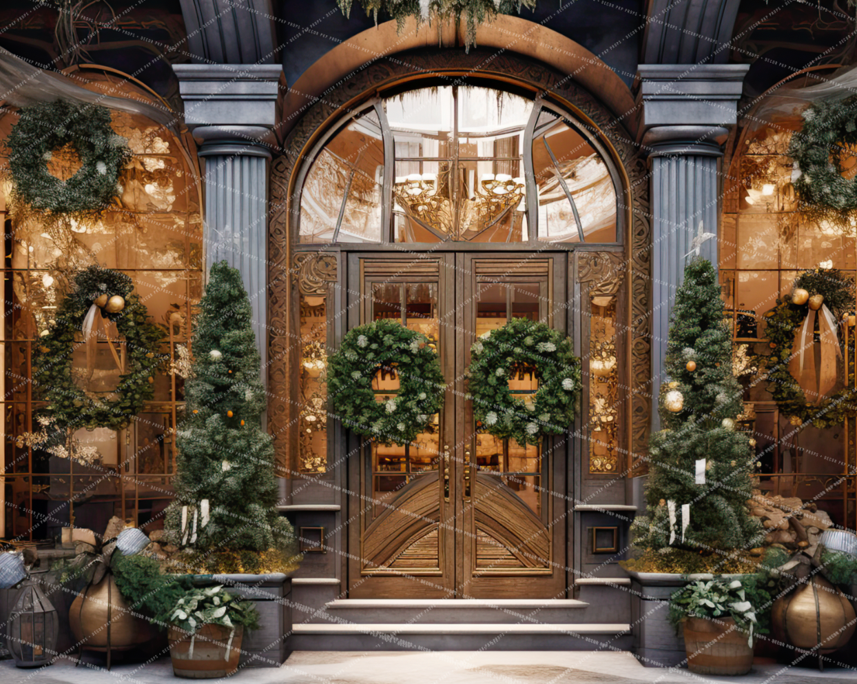 CHRISTMAS MANOR ENTRANCE - PKP