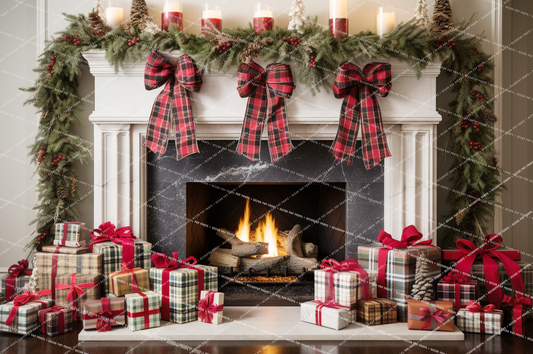 Plaid Farmhouse Mantel  - PKP