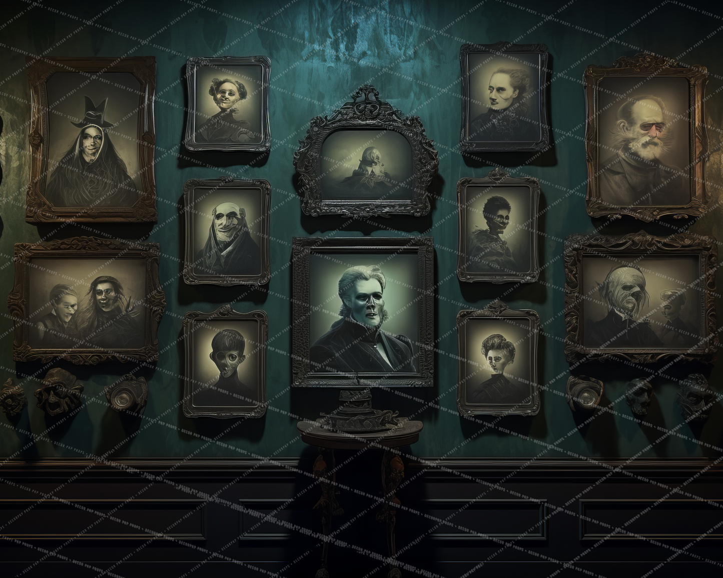 Wall of Haunted Portraits - AS