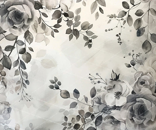Grey and White Floral Dainty - VP