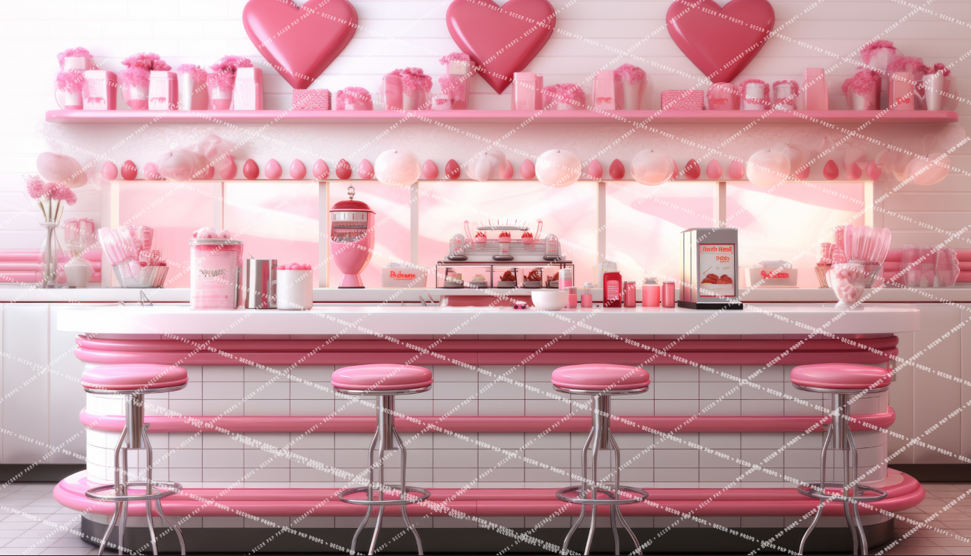 Retro Valentines Soda Shop - AS