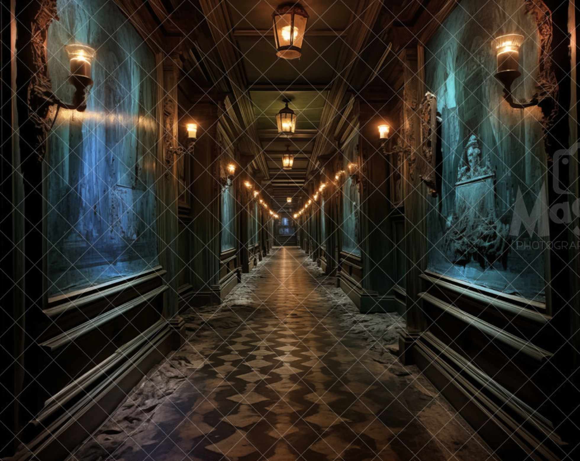 Haunted Mansion Hallway - Nycole Evans | Guest Designer – PKP PROPS & DECOR