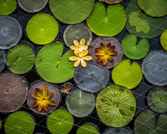 Lovely Lily Pads Floor Drop - MT
