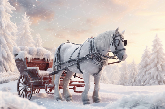 SAMPLE SAT. - Winter Wonderland Sleigh  - MT