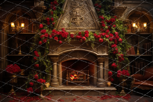 Rose Princess Fireplace Castle - PKP