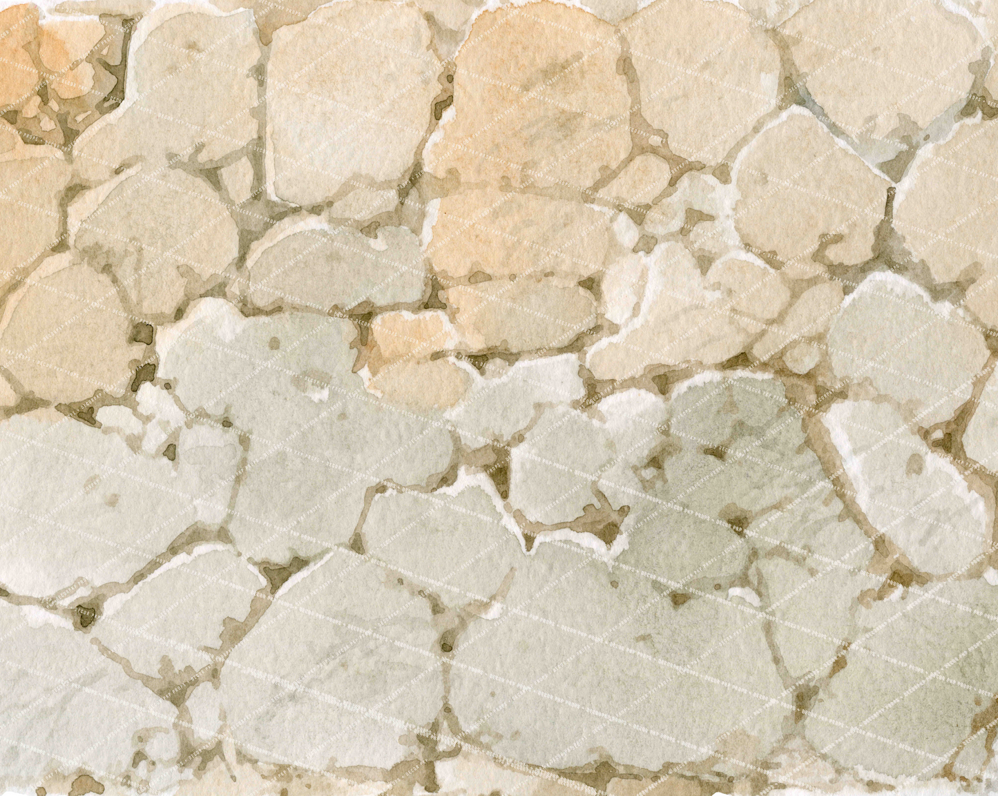 WATERCOLOR COBBLESTONE