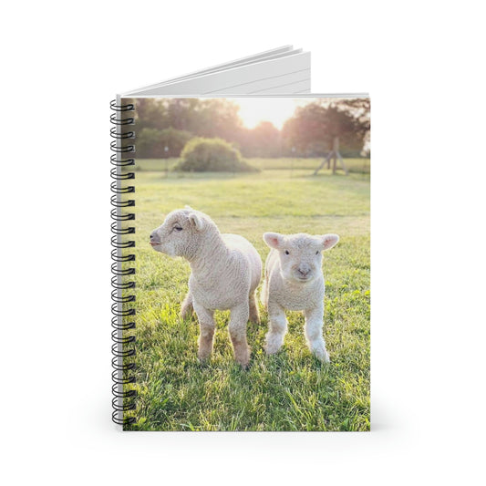 Babydoll Lambs - Willam  & Theodore - Spiral Notebook - Ruled Line