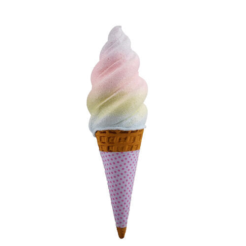 Rainbow Swirl Ice Cream Cone