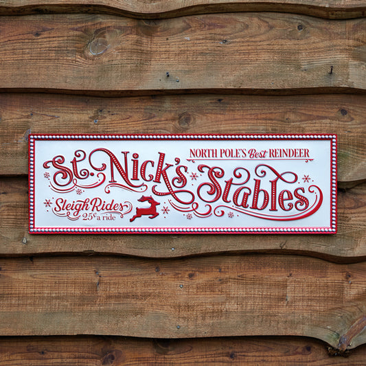 St. Nick's Stables Wall Sign