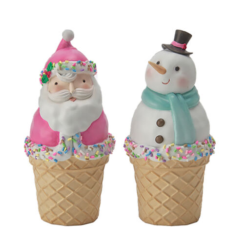 Santa & Snowman Cones