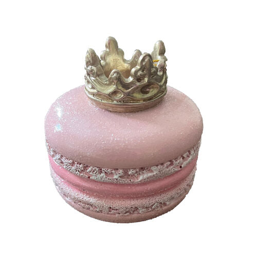 Pink Macaron w/Gold Crown