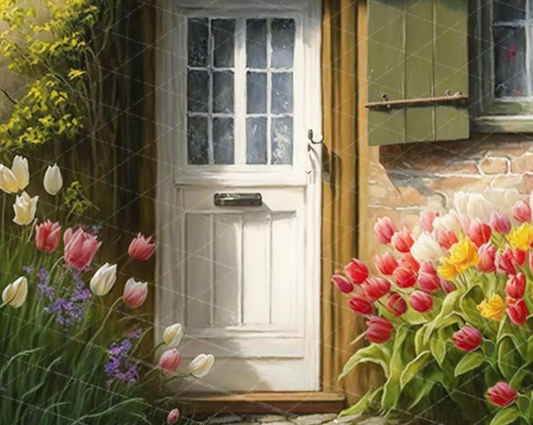 PAINTERLY SPRING COTTAGE